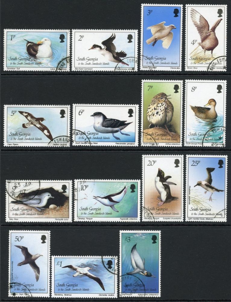 South Georgia and the South Sandwich Islands 1987 SG.161-175 U/M