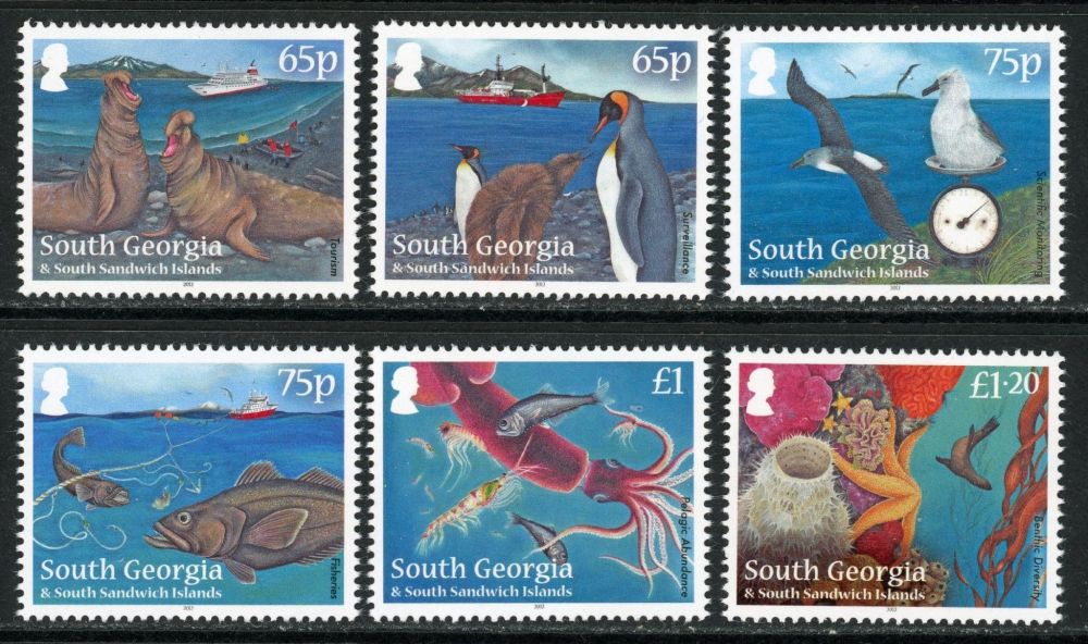 South Georgia and the South Sandwich Islands 2012 SG.570-575 U/M