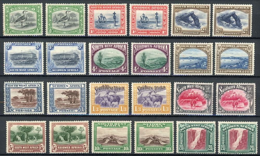 South West Africa 1931 SG.74-85 singles M/M