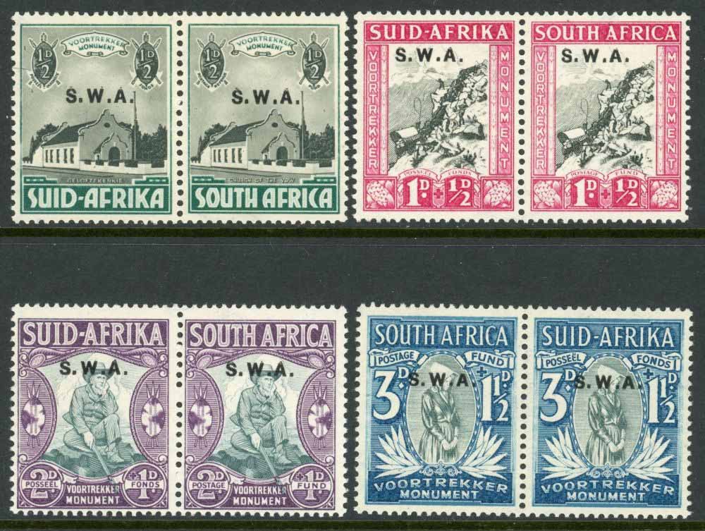 South West Africa 1935-36 SG.92-95 U/M