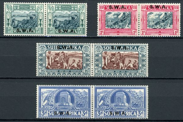 South West Africa 1938 SG.105-108 M/M