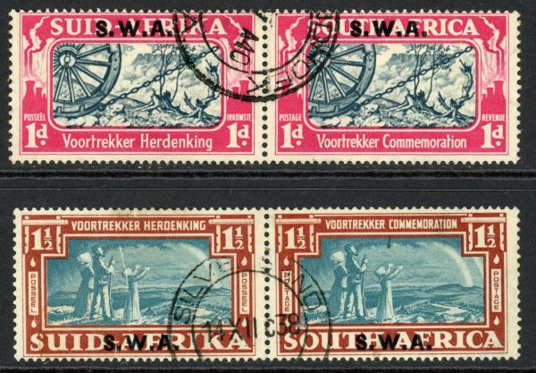 South West Africa 1938 SG.109-110 F/U