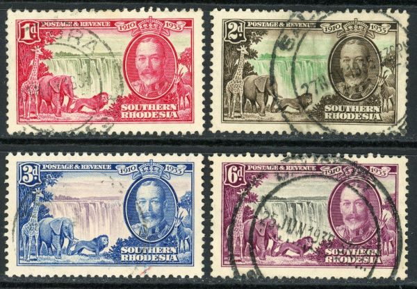 Southern Rhodesia 1937 SG.31-34 F/U