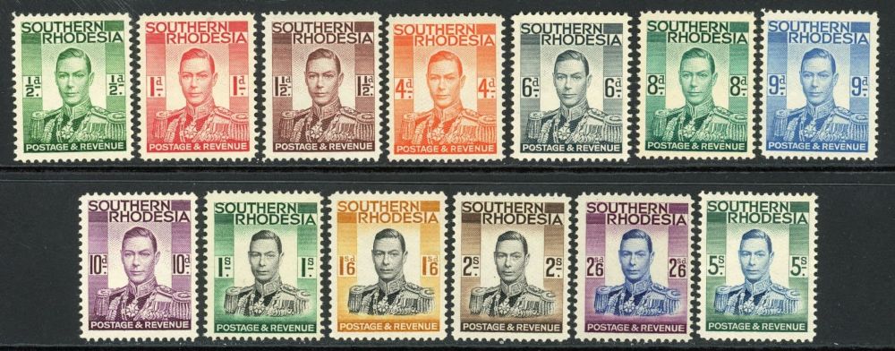 Southern Rhodesia 1937 SG.40-52 M/M (2)