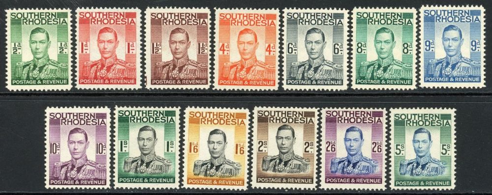 Southern Rhodesia 1937 SG.40-52 U/M