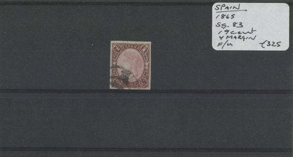 Spain 1865 SG.83 F/U