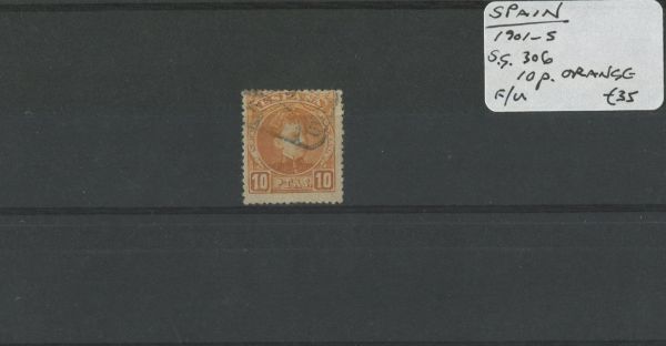 Spain 1901-5 SG.306 F/U