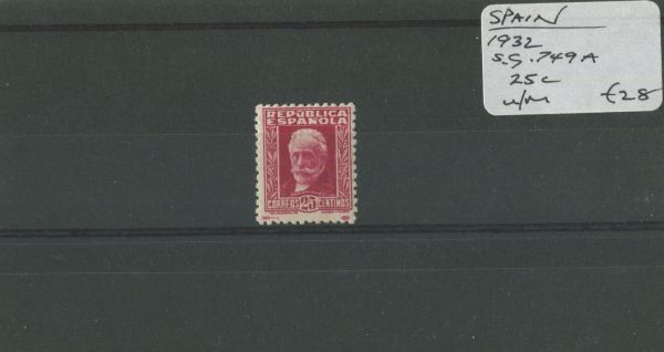 Spain 1932 SG.749a U/M