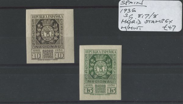 Spain 1936 SG.817/8 M/M