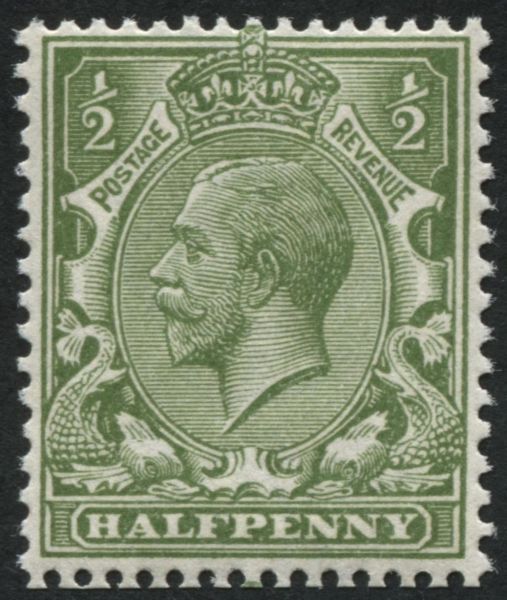 Spec N14(12) 1912 d Olive Green U/M, superb extra fresh well centred example of this difficult shade