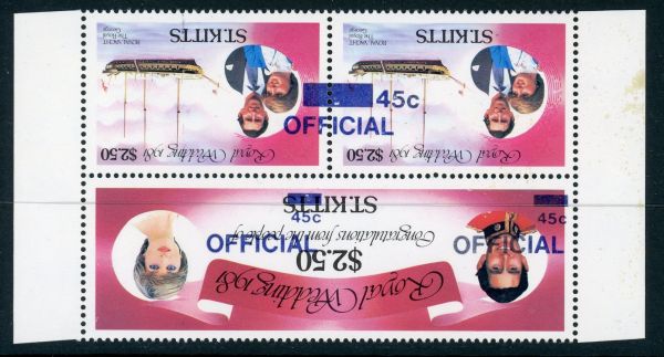 St Kitts 1983 SG.O23fe & O24fd U/M (2)