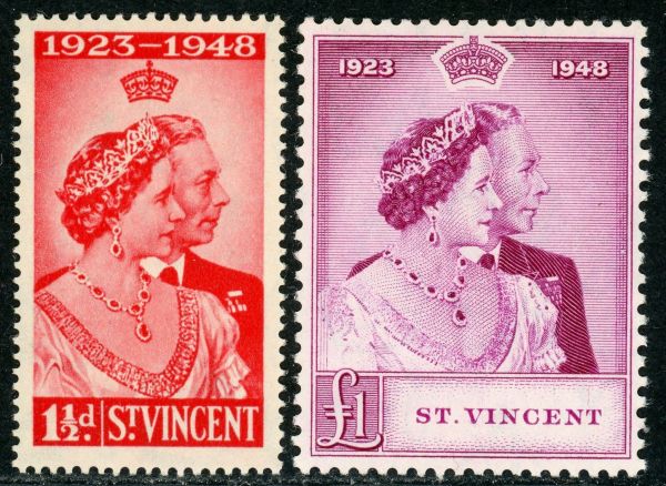 St Vincent 1948 SG.162-163 U/M