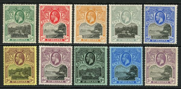 St. Helena 1912-16 SG.72-81 M/M