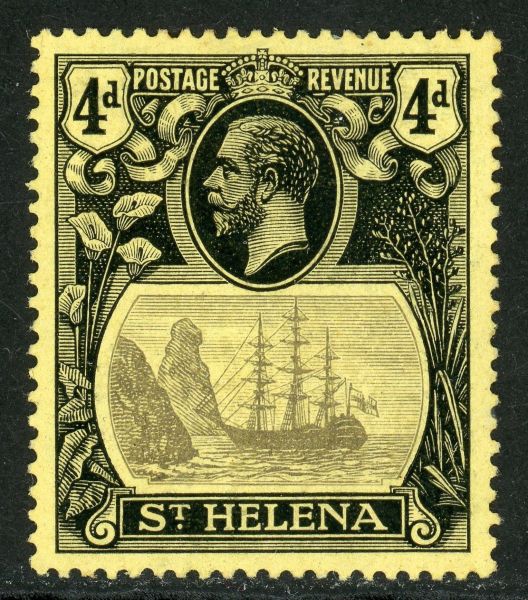 St. Helena 1923 SG.92b. M/M ''torn flag'' variety