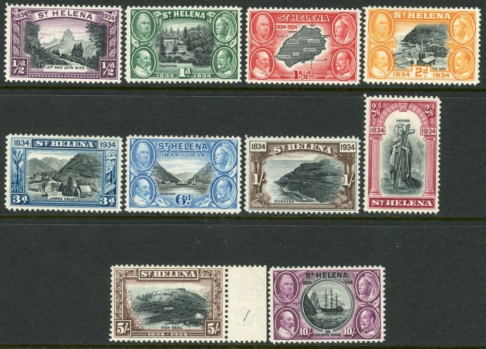 St. Helena 1934 SG.114-123 M/M