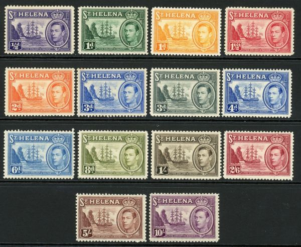 St. Helena 1938-44 SG.131-140 M/M