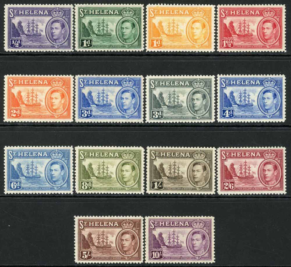 St. Helena 1938-44 SG.131-140 M/M (1)