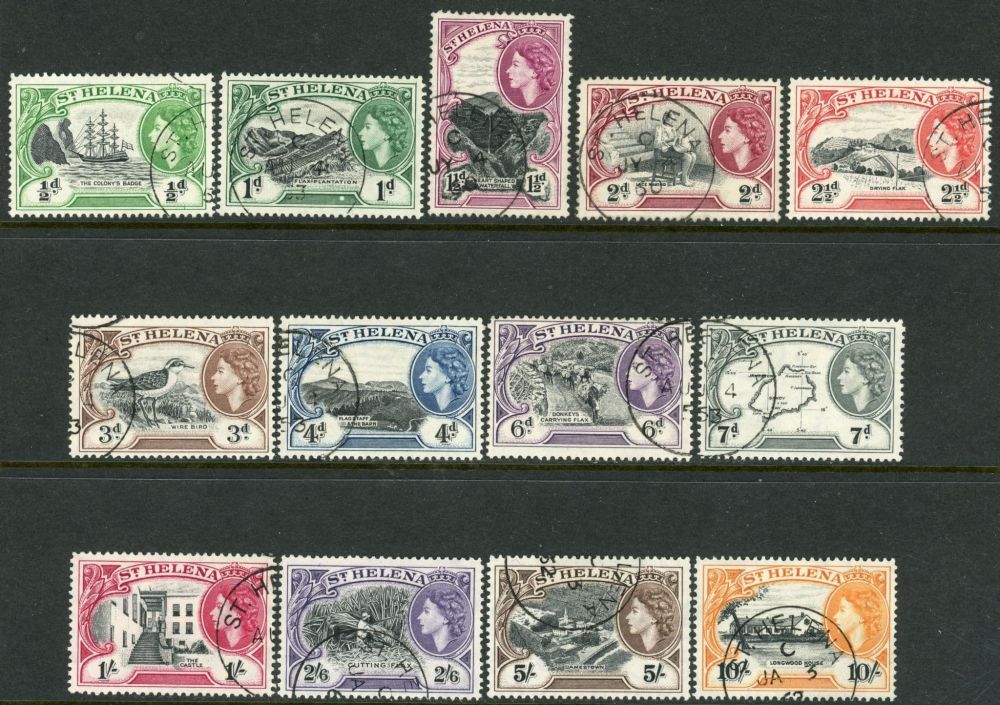 St. Helena 1953-59 SG.153-165 F/U