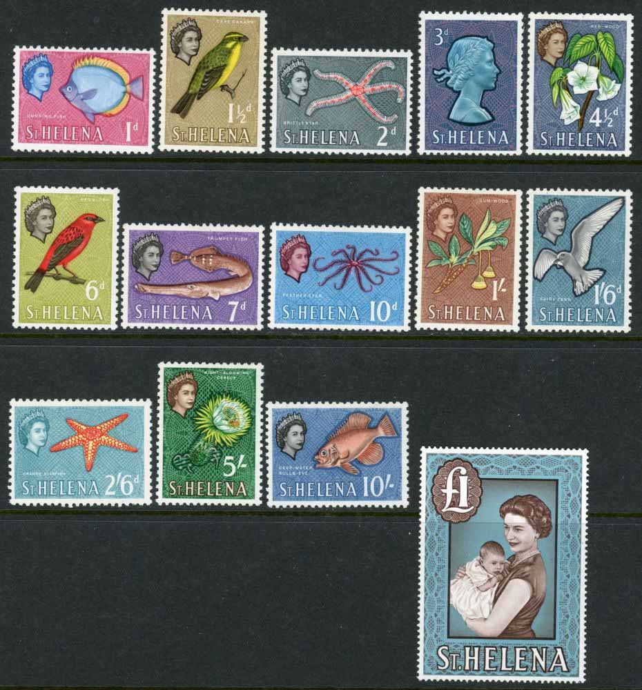 St. Helena 1961-65 SG.176-189 M/M