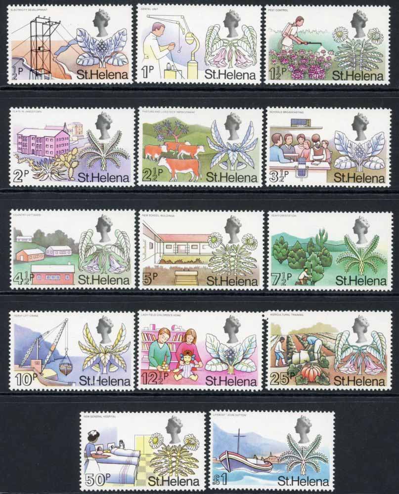 St. Helena 1971 SG.261-274 U/M