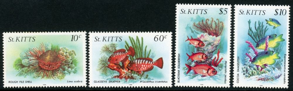 St. Kitts 1986-88 SG.194-206 U/M