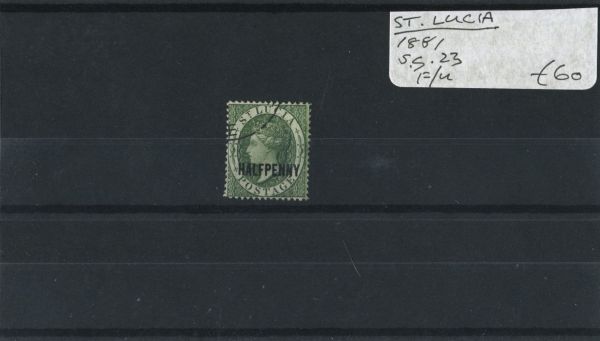 St. Lucia 1881 SG.23 F/U