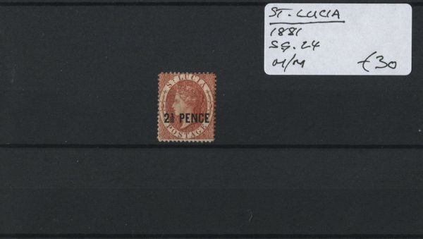 St. Lucia 1881 SG.24 M/M