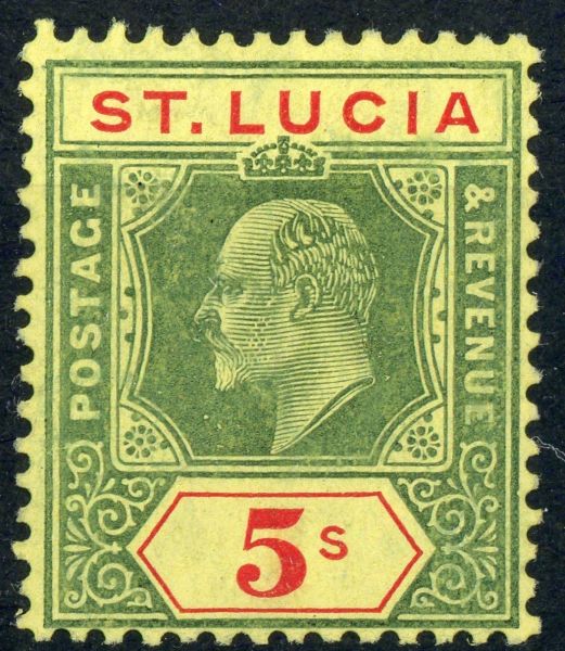 St. Lucia 1907 SG.77 M/M