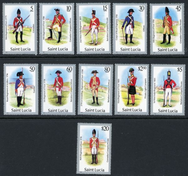 St. Lucia 1987 SG.928-946 U/M