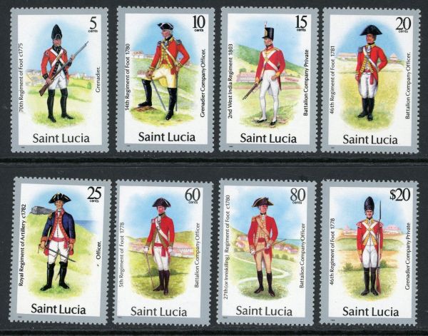 St. Lucia 1988-89 SG.993-1003 U/M