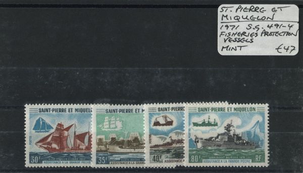 St. Pierre Et Miquelon 1971 SG.491-4 Mint