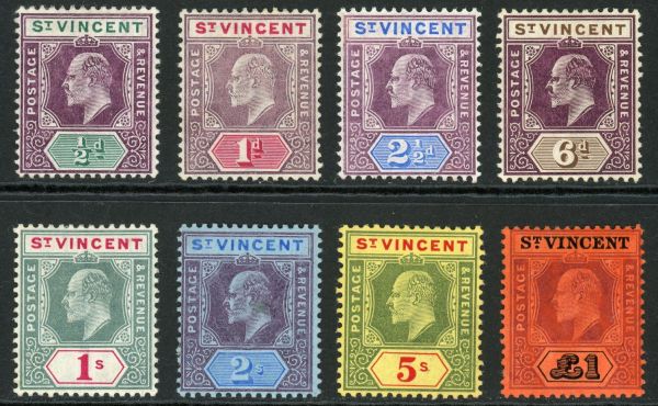 St. Vincent 1904-11 SG.85-93 M/M