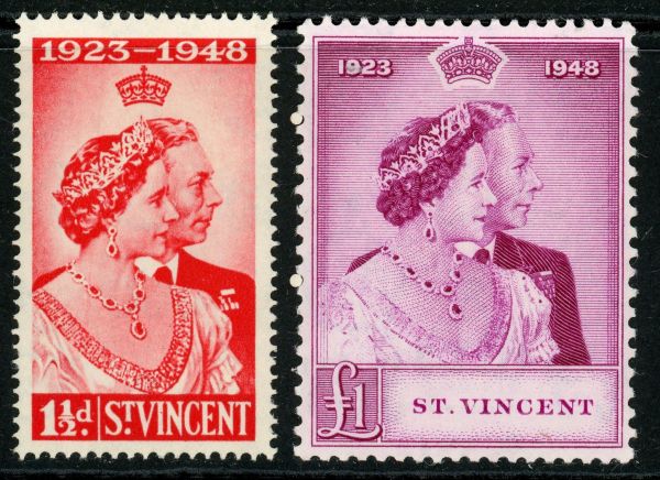 St. Vincent 1948 SG.162-163 M/M