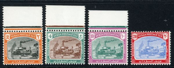 Sudan 1948 SG.D12-D15 U/M