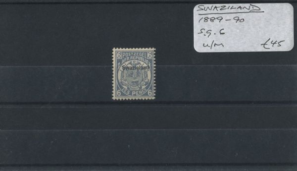 Swaziland 1889-90 SG.6 U/M