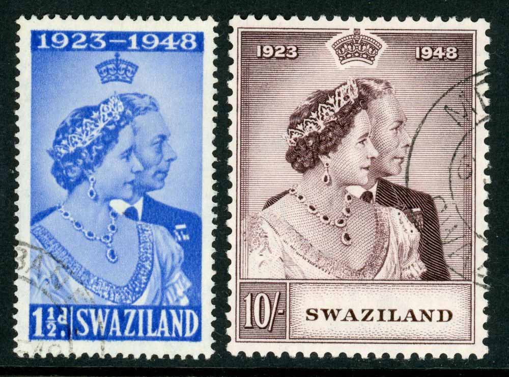 Swaziland 1948 SG.46-47 F/U