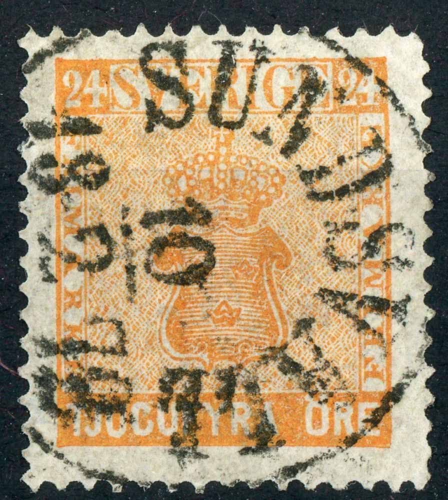 Sweden 1858-72 SG.9 F/U (3)