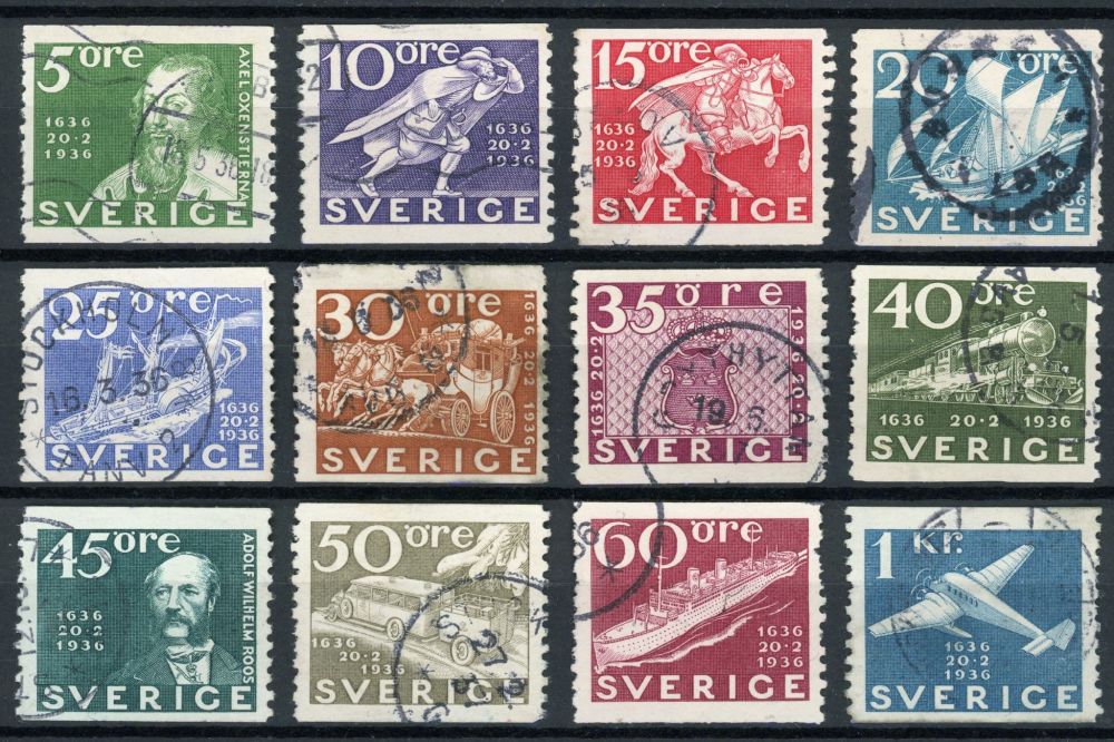 Sweden 1936 SG.186-199 F/U