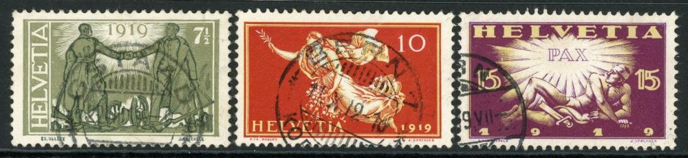 Switzerland 1919 SG.304-305 F/U