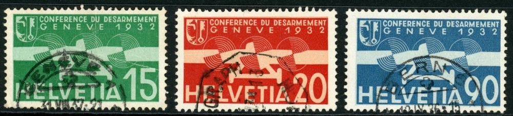 Switzerland 1932 SG.344-346 F/U