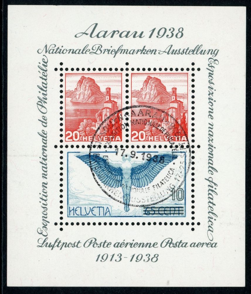 Switzerland 1938 SG.MS387a F/U