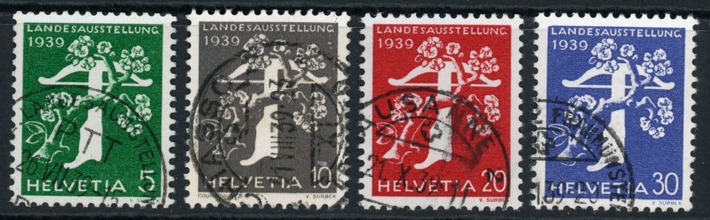 Switzerland 1939 SG.394G-397G F/U