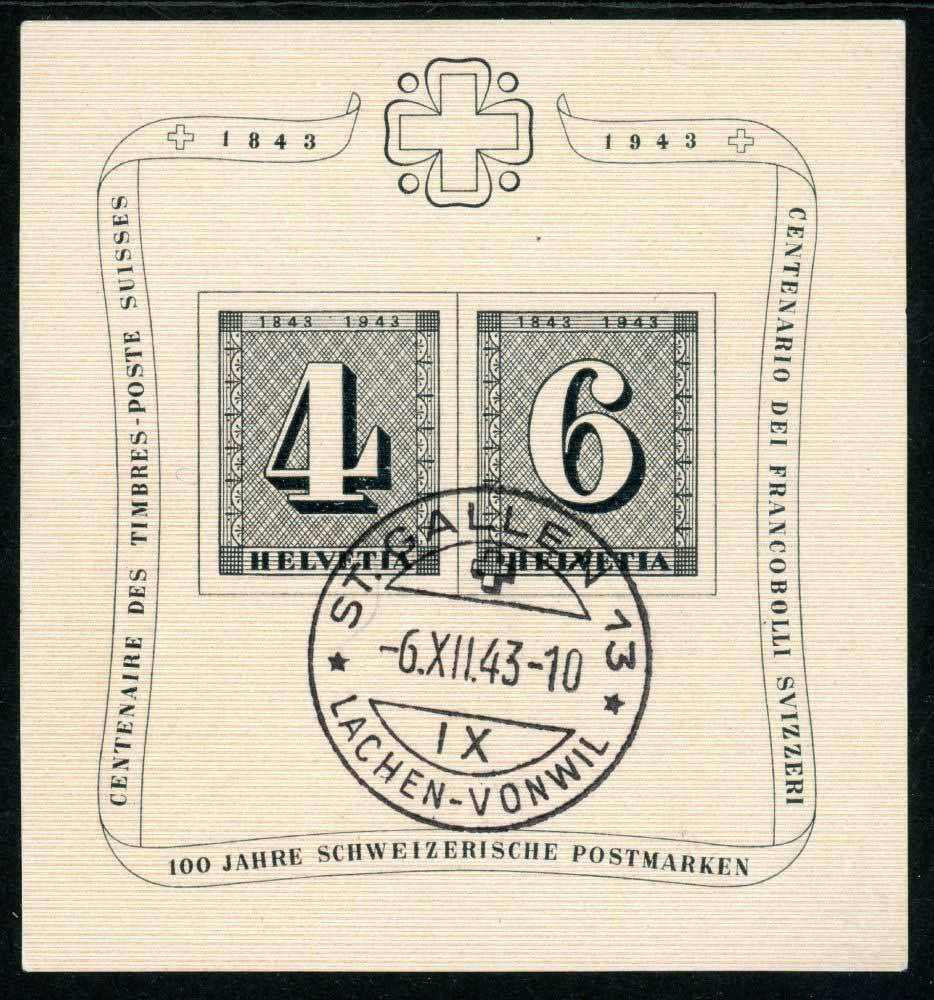 Switzerland 1943 SG.MS430b F/U (2)