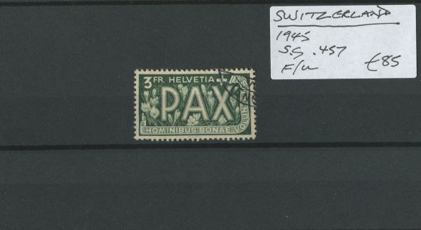 Switzerland 1945 SG.457 F/U