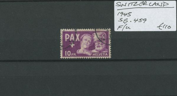 Switzerland 1945 SG.459 F/U