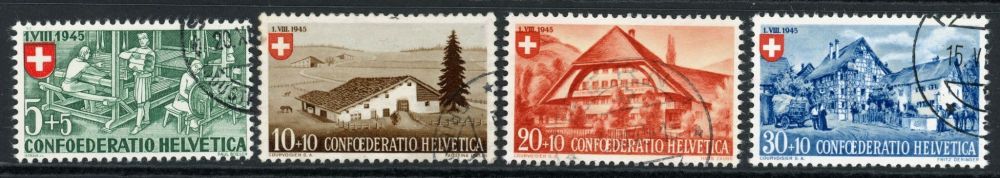 Switzerland 1945 SG.461-464 F/U