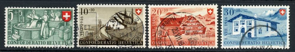 Switzerland 1946 SG.467-470 F/U