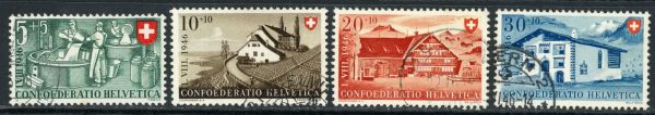 Switzerland 1946 SG.467-470 F/U (1)