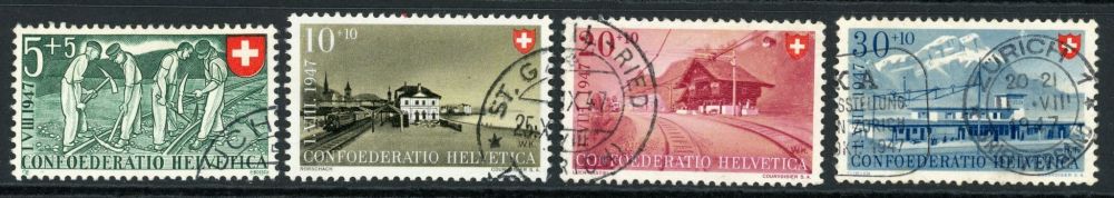 Switzerland 1947 SG.473-476 F/U