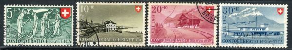 Switzerland 1947 SG.473-476 F/U (1)